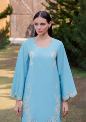 SUMMER-2PC LAWN EMBROIDERED SHIRT WITH TROUSER-100