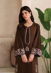 SUMMER-2PC LAWN EMBROIDERED SHIRT WITH EMBROIDERED TROUSER-281