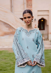 SUMMER-2PC LAWN EMBROIDERED SHIRT WITH TROUSER-112