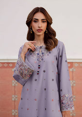 SUMMER-2PC LAWN EMBROIDERED SHIRT WITH TROUSER-129