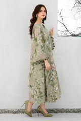 WINTER-3PC KHADDAR SHIRT WITH KHADDAR PRINT DUPATTA AND PRINT TROUSER-2559