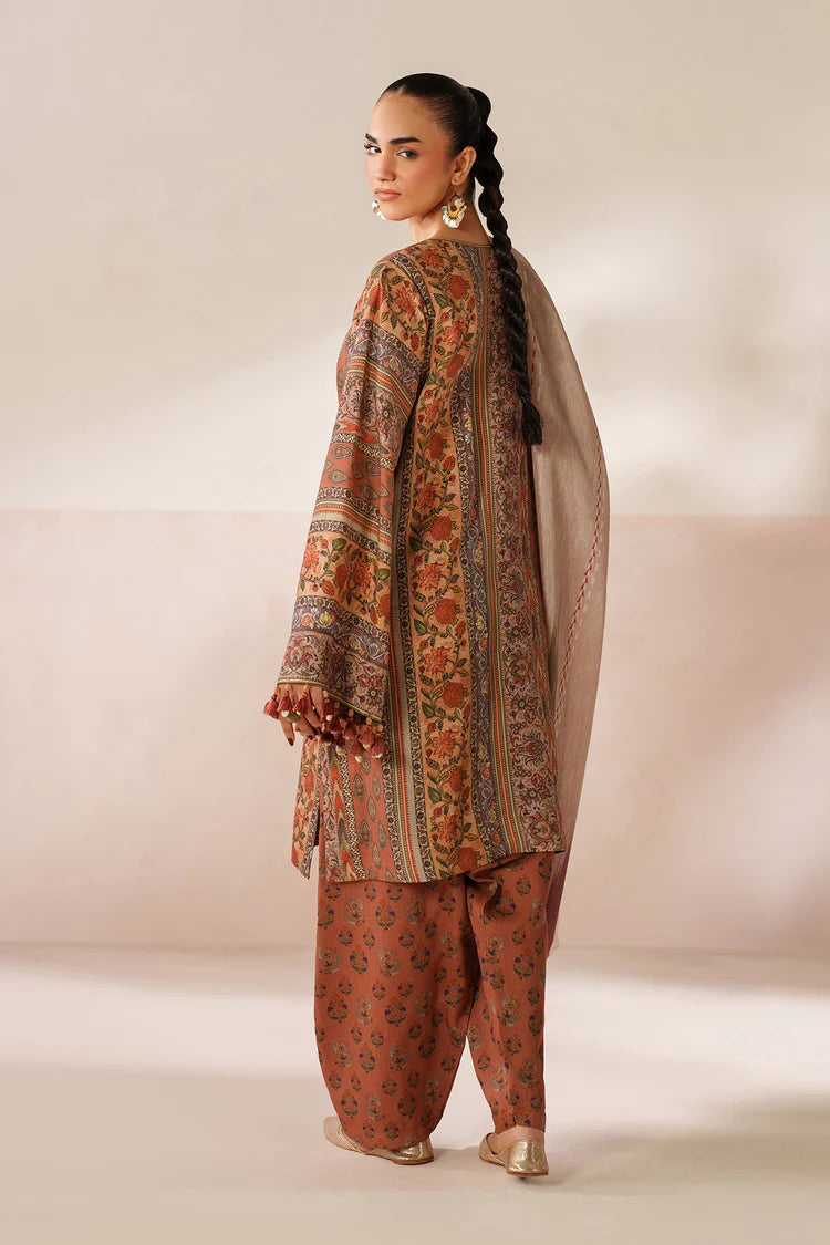 WINTER-3PC VISCOSE PRINTED SHIRT WITH VISCOSE PRINTED DUPATTA AND TROUSER-2635