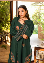 SUMMER-2PC LAWN EMBROIDERED SHIRT WITH TROUSER-1142