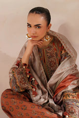WINTER-3PC VISCOSE PRINTED SHIRT WITH VISCOSE PRINTED DUPATTA AND TROUSER-2635