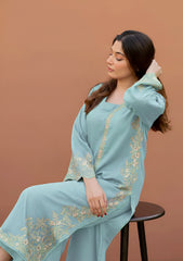 SUMMER-2PC LAWN EMBROIDERED SHIRT WITH TROUSER-1151