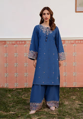 SUMMER-2PC LAWN EMBROIDERED SHIRT WITH TROUSER-1154