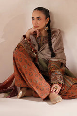 WINTER-3PC VISCOSE PRINTED SHIRT WITH VISCOSE PRINTED DUPATTA AND TROUSER-2635