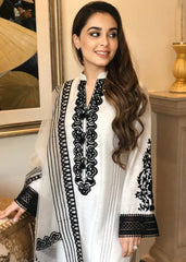 WINTER-3PC DHANAK EMBROIDERED WITH ORGANZA EMBROIDERED DUPPATTA -3137