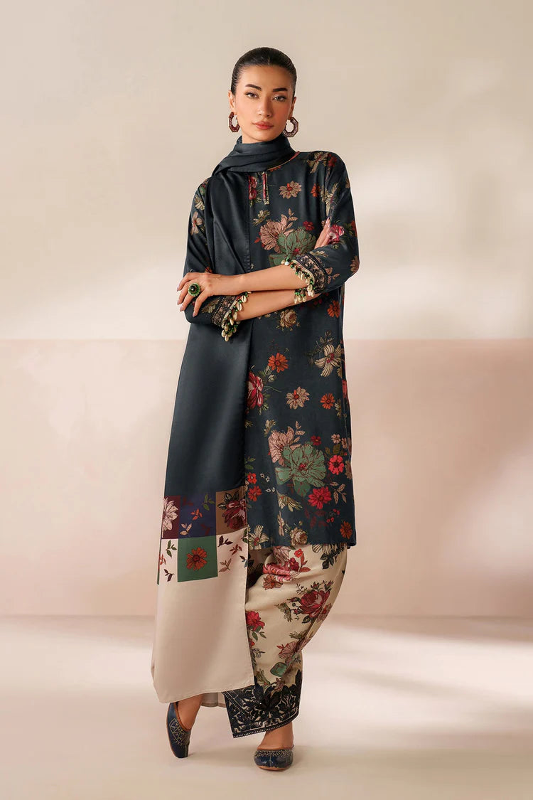 WINTER-3PC VISCOSE PRINTED SHIRT WITH VISCOSE PRINTED DUPATTA AND TROUSER-2638