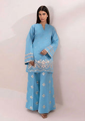 SUMMER-2PC LAWN EMBROIDERED SHIRT WITH EMBROIDERED TROUSER-52