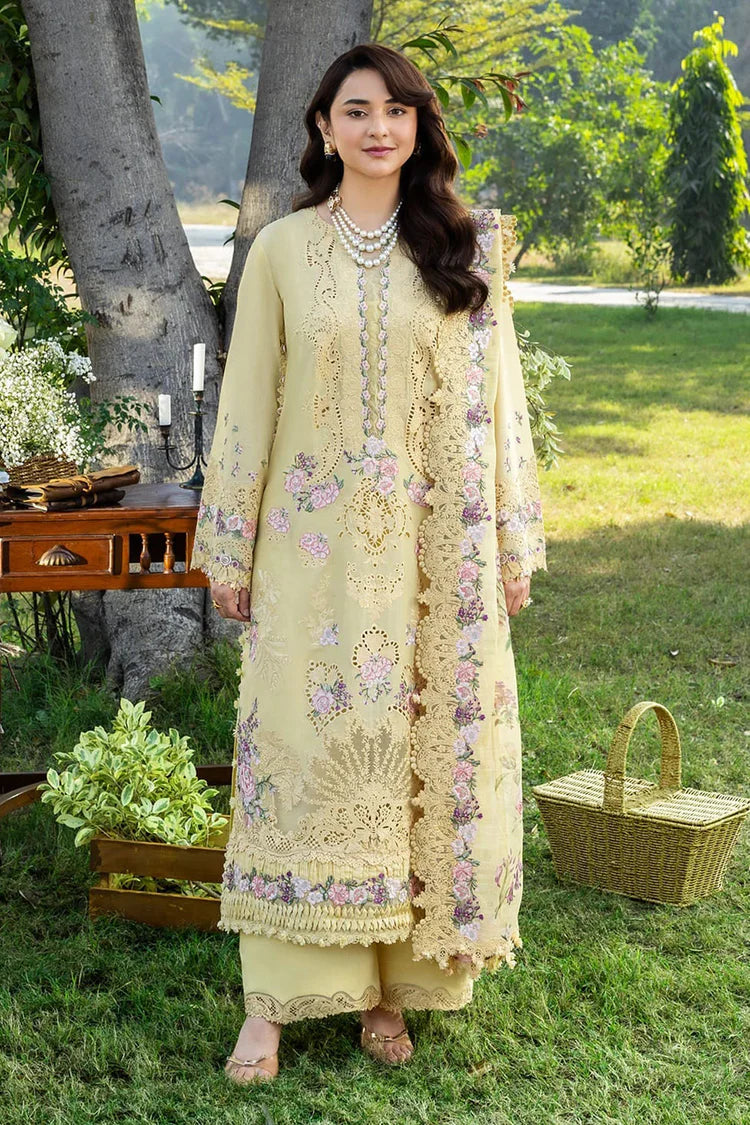 WINTER-3PC DHANAK EMBROIDERED SHIRT WITH WOOL PRINTED EMB SHAWL AND TROUSER-5098