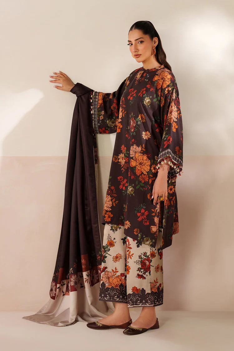 WINTER-3PC VISCOSE PRINTED SHIRT WITH VISCOSE PRINTED DUPATTA AND TROUSER-2634