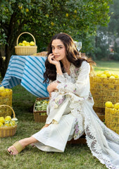 WINTER-3PC DHANAK EMBROIDERED SHIRT WITH DHANAK EMB SHAWL AND TROUSER-5217