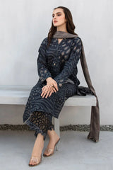 WINTER-3PC KHADDAR PRINTED SHIRT WITH KHADDAR PRINT DUPATTA AND PRINT TROUSER-2620