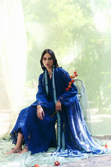 SUMMER-3PC LAWN EMBROIDERED SHIRT WITH KHAADI NET EMBROIDERED DUPATTA AND TROUSER-4815