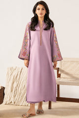 WINTER-2PIECE DHANAK EMBROIDERED SHIRT WITH DHANAK EMB TROUSER-15076