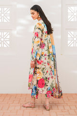 WINTER-3PC KARANDI PRINTED SHIRT WITH KARANDI PRINTED DUPATTA AND TROUSER-2578