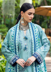 WINTER-3PC DHANAK EMBROIDERED SHIRT WITH WOOL PRINTED SHAWL AND TROUSER-5180