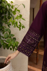 WINTER-2PC DHANAK EMBROIDERED SHIRT & EMBROIDERED TROUSER-108