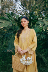 SUMMER-3PC LAWN EMBROIDERED SHIRT WITH ORGANZA EMB EMBROIDERED DUPATTA AND TROUSER-4831