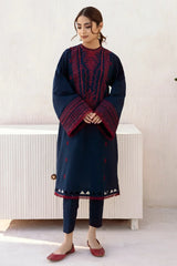WINTER- 3PC DHANAK EMBROIDERED SHIRT WITH DHANAK SHAWL AND TROUSER -3134
