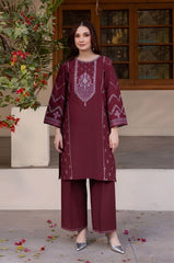 SUMMER-2PC LAWN EMBROIDERED SHIRT WITH TROUSER-146