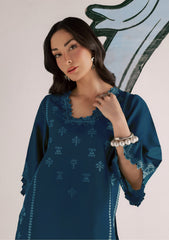 WINTER-2PIECE DHANAK EMBROIDERED SHIRT WITH DHANAK EMB TROUSER-15094