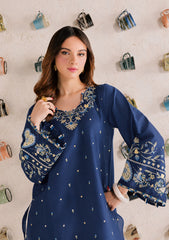 WINTER-2PIECE DHANAK EMBROIDERED SHIRT WITH DHANAK EMB TROUSER-15106