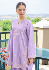 WINTER-2PIECE DHANAK EMBROIDERED SHIRT WITH DHANAK EMB TROUSER-15098