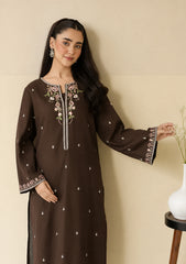 WINTER-2PIECE DHANAK EMBROIDERED SHIRT WITH DHANAK EMB TROUSER-15113