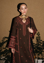 WINTER-2PIECE DHANAK EMBROIDERED SHIRT WITH DHANAK EMB TROUSER-15102