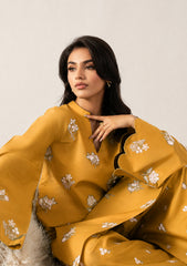 WINTER-2PIECE DHANAK EMBROIDERED SHIRT WITH DHANAK EMB TROUSER-15103