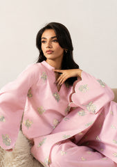 WINTER-2PIECE DHANAK EMBROIDERED SHIRT WITH DHANAK EMB TROUSER-15077