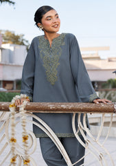 WINTER-2PIECE DHANAK EMBROIDERED SHIRT WITH DHANAK EMB TROUSER-15146