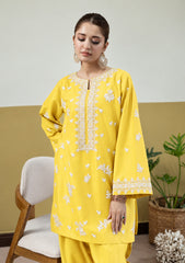 URGE-2PIECE ITTELEIN WOOL EMBROIDERED SHIRT WITH  ITTELEIN WOOL EMB TROUSER-WJ-15140
