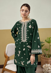 WINTER-2PIECE DHANAK EMBROIDERED SHIRT WITH DHANAK EMB TROUSER-15141