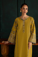 WINTER-2PC DHANAK EMBROIDERED SHIRT WITH DHANAK EMBROIDERED TROUSER-141