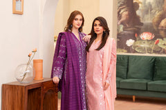 SUMMER-3PC LAWN CHIKENKARI EMBROIDERED SHIRT WITH LAWN TUBE SLUB DUPATTA-