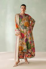 WINTER-3PC VISCOSE PRINTED SHIRT WITH VISCOSE PRINTED DUPATTA AND TROUSER-2636