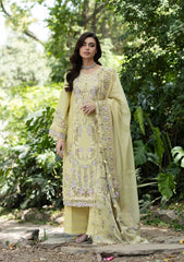 WINTER-3PC DHANAK EMBROIDERED SHIRT WITH WOOL PRINTED EMB SHAWL AND TROUSE-5085