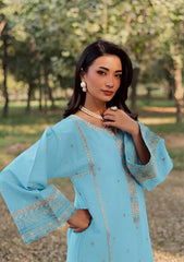 SUMMER-2PC LAWN EMBROIDERED SHIRT WITH TROUSER-174