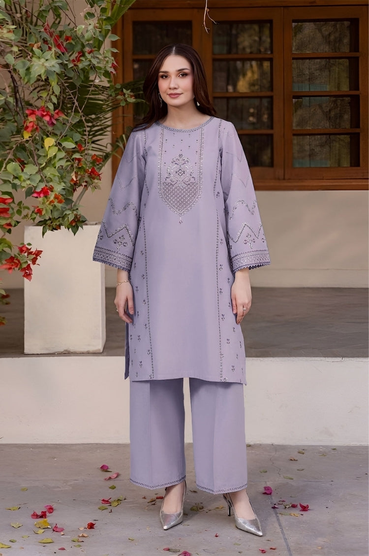 SUMMER-2PC LAWN EMBROIDERED SHIRT WITH TROUSER-143