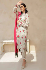 WINTER-3PC KARANDI PRINTED SHIRT WITH KARANDI PRINTED DUPATTA AND TROUSER-2575
