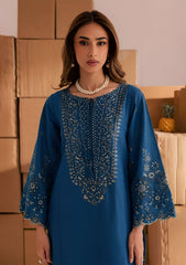 SUMMER-2PC LAWN EMBROIDERED SHIRT WITH TROUSER-186