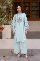 SUMMER-2PC LAWN EMBROIDERED SHIRT WITH TROUSER-142