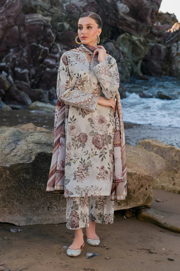 WINTER-3PC KARANDI PRINTED SHIRT WITH KARANDI PRINTED DUPATTA AND TROUSER-2571