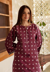 SUMMER-2PC LAWN EMBROIDERED SHIRT WITH TROUSER-197