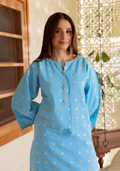 SUMMER-2PC LAWN EMBROIDERED SHIRT WITH TROUSER-198
