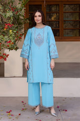 SUMMER-2PC LAWN EMBROIDERED SHIRT WITH TROUSER-141