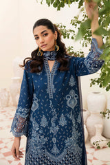 SUMMER-3PC LAWN EMBROIDERED SHIRT WITH CHIFFON EMBROIDERED DUPATTA AND TROUSER-3596